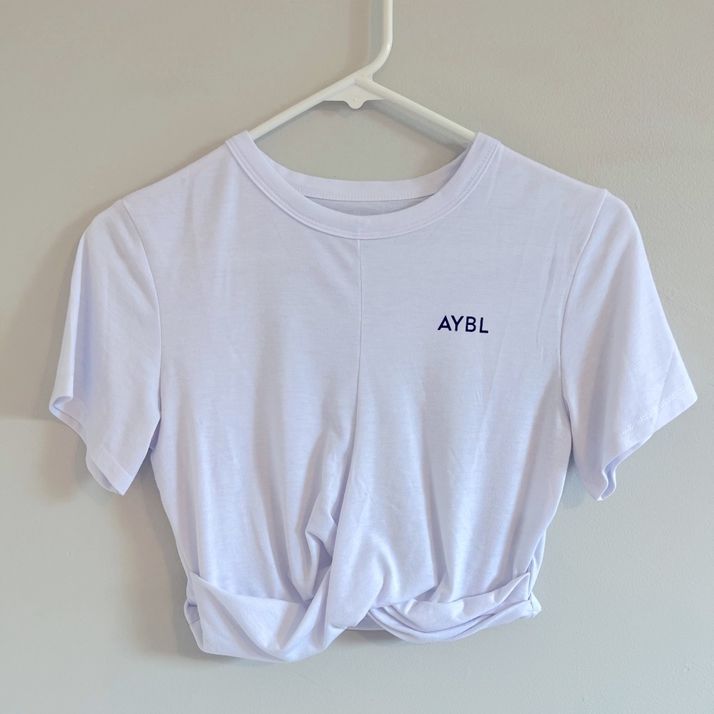 Aybl element twist crop top